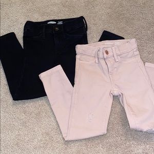 2 Girls Old Navy Jeggings, Size 5